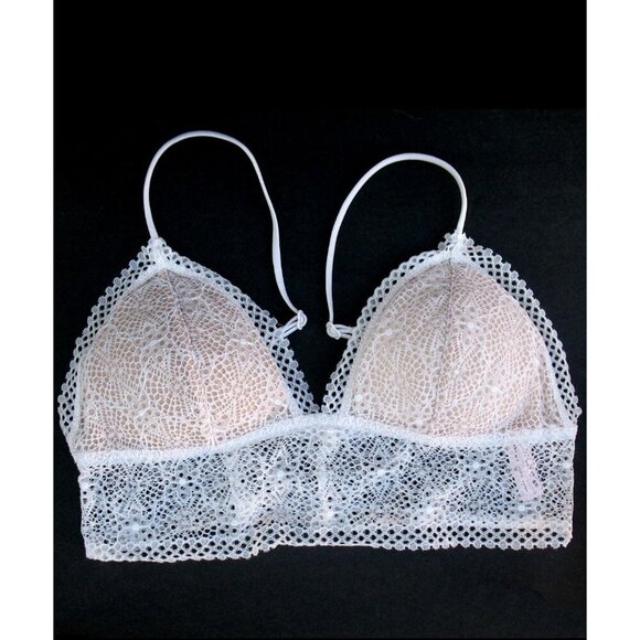 Victoria's Secret Other - Victoria's Secret Bralette Under Bust Lace Cups Lightweight White Size Medium